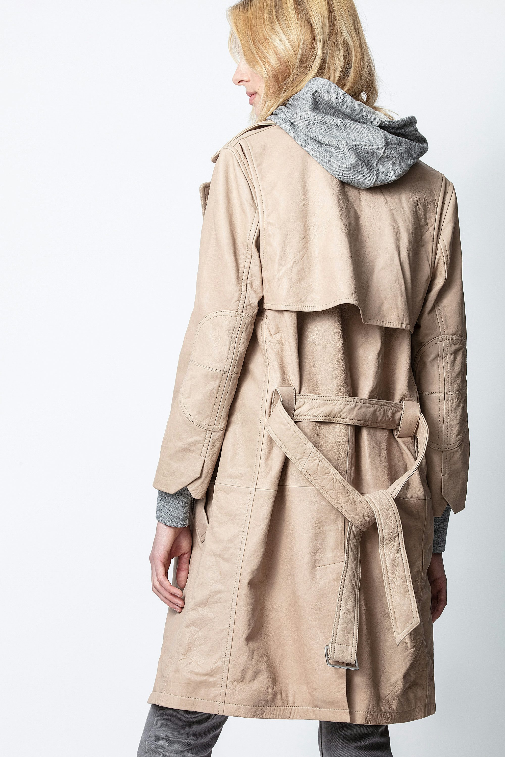 Miad Leather Coat - Women’s leather trench.
